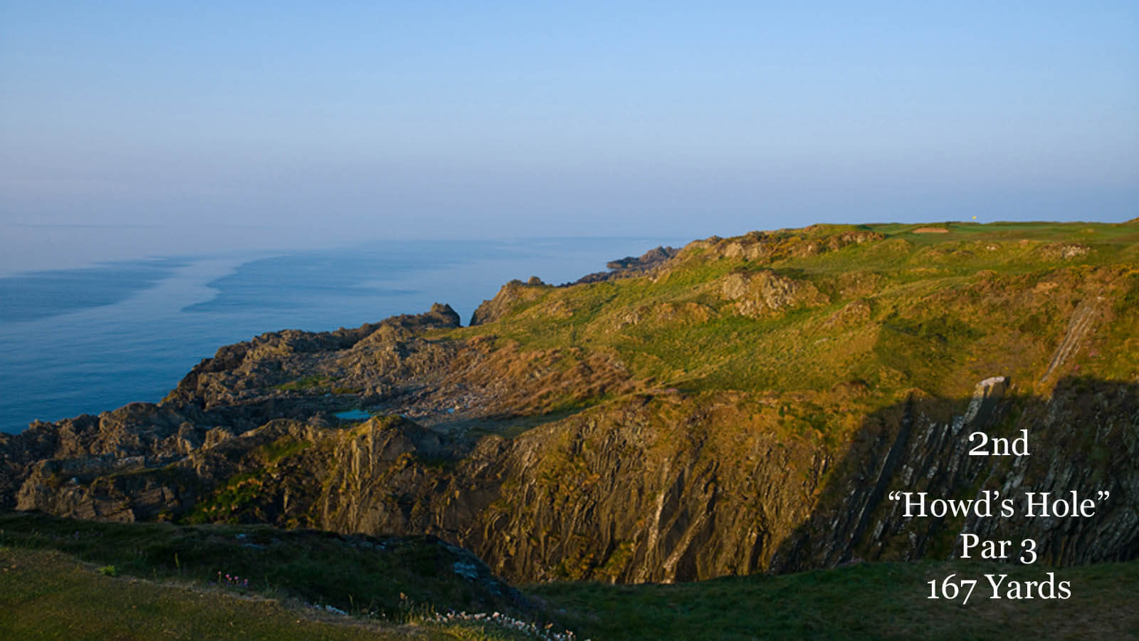 Image depicting the signature 2nd hole at Ardglass Golf Club, Northern Ireland
