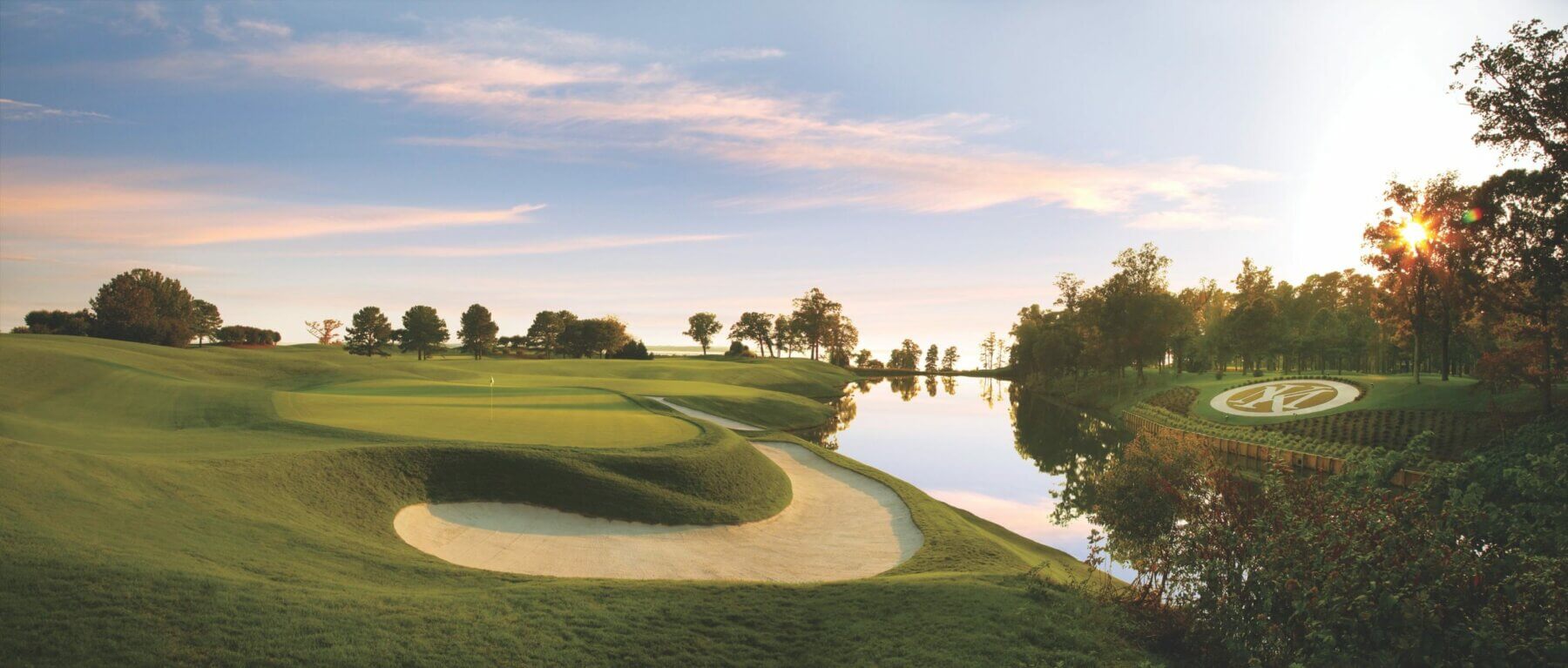 Image depicting the River Course at Sunrise at Kingsmill Resort, Williamsburg Virginia, USA