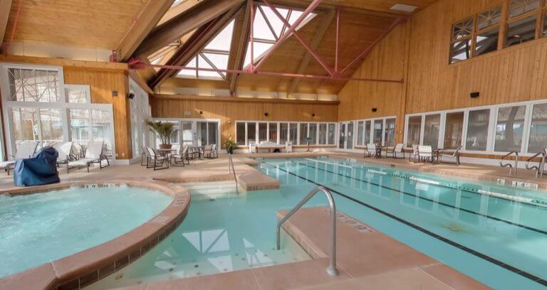 Image depicting the indoor lap pool at Kingsmill Resort, Williamsburg Virginia, USA