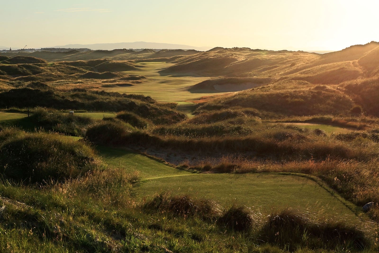 Image depicting the Valley Course at Portrush at sunset