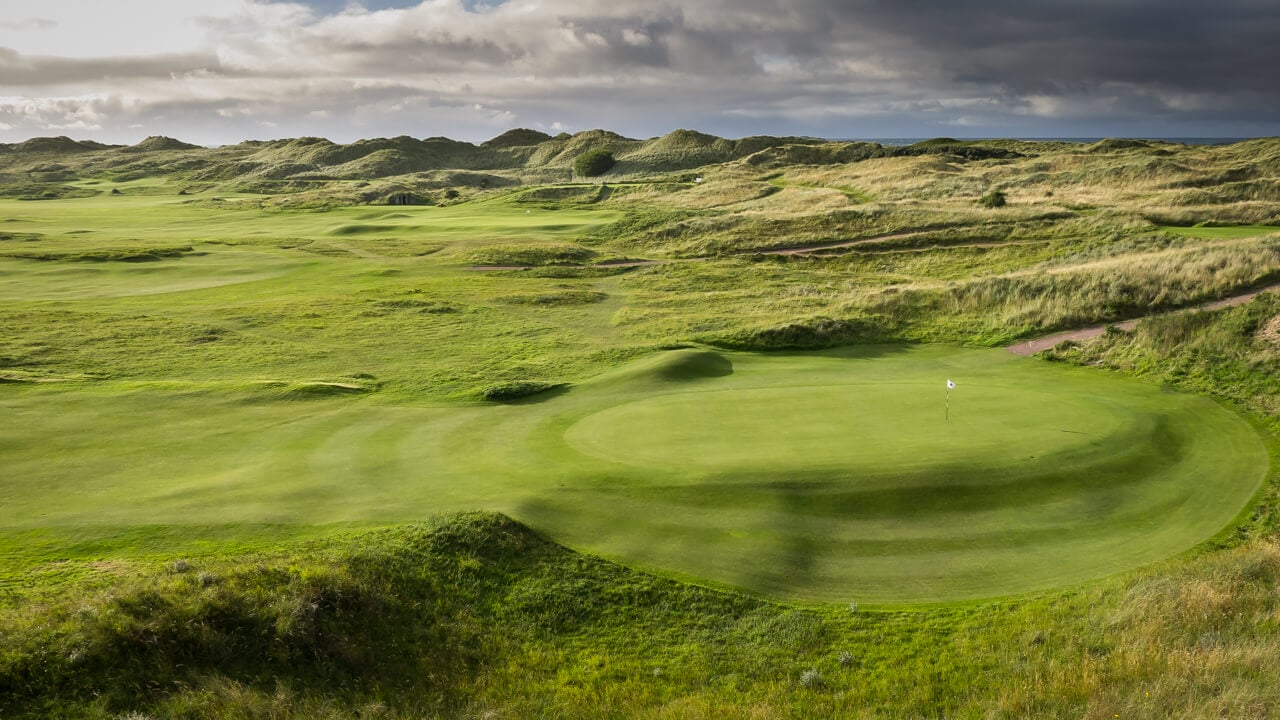 Image overlooking a raised green at Valley Golf Course at Portrush