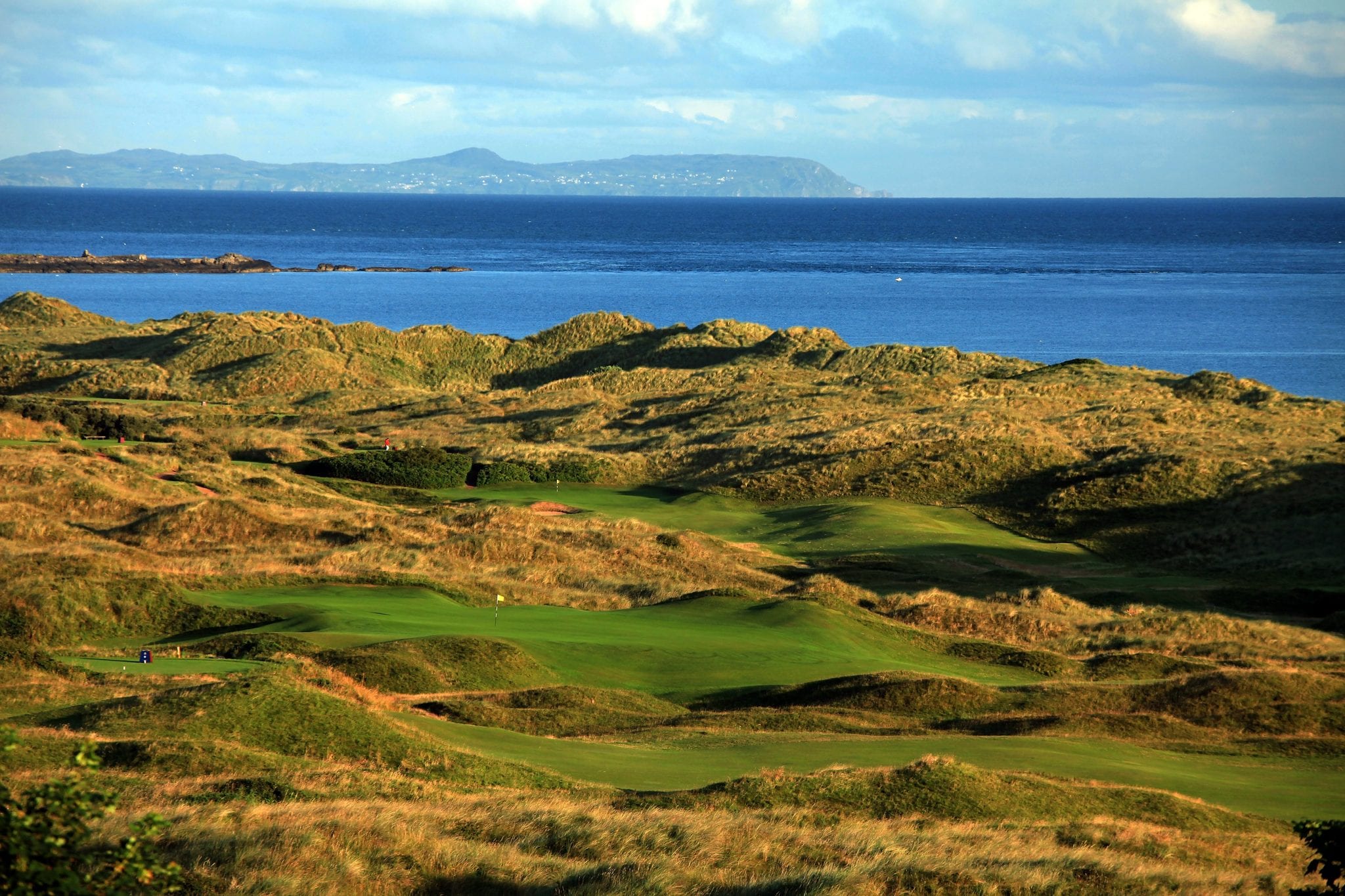 Image of the links golf course looking out to sea at Royal Portrush Dunluce Golf Course, Portrush, County Antrim, Northern Ireland