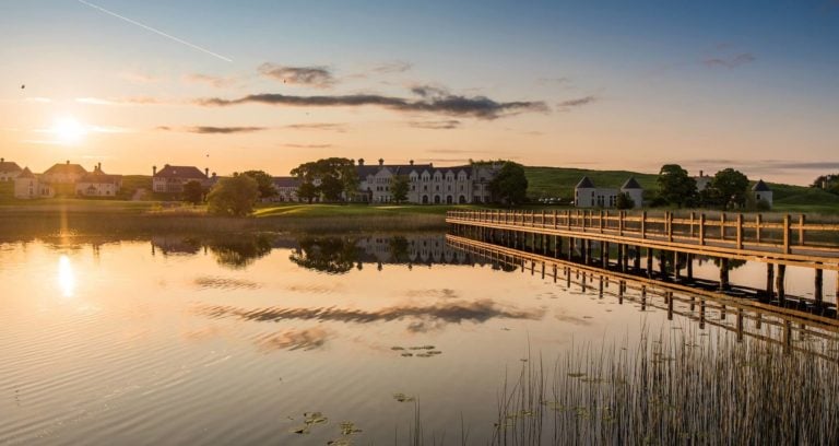 Image of the Lough Erne Resort, Fermanagh Count,Northern Ireland, United Kingdom at dusk