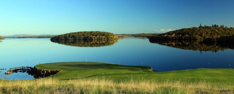 Image of the par-4 10th at Lough Erne Resort, Fermanagh Count,Northern Ireland, United Kingdom