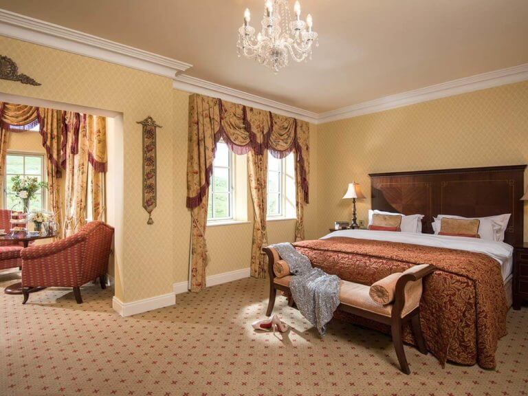Image depicting the rich furniture of a Traditional Suite at Lough Erne Resort, Fermanagh Count,Northern Ireland, United Kingdom