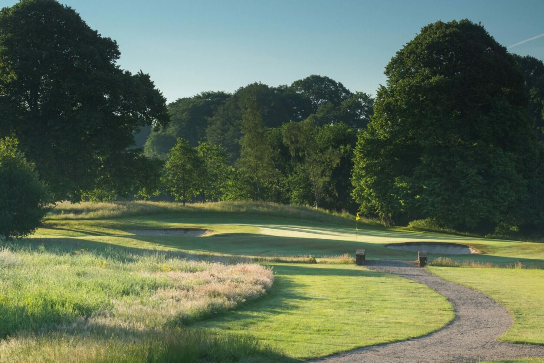 Image of the 12th hole looking down the fairway at Galgorm Resort, County Antrim, Northern Ireland