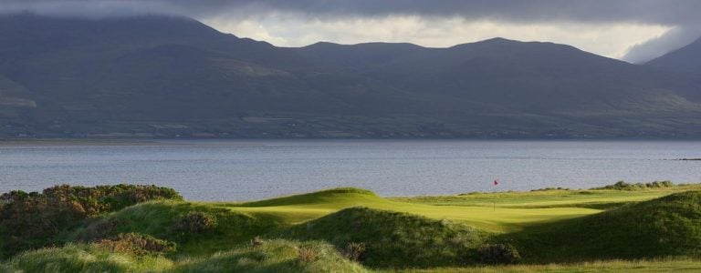 Image of the 9th hole at Dooks Golf Club, County Kerry, Ireland