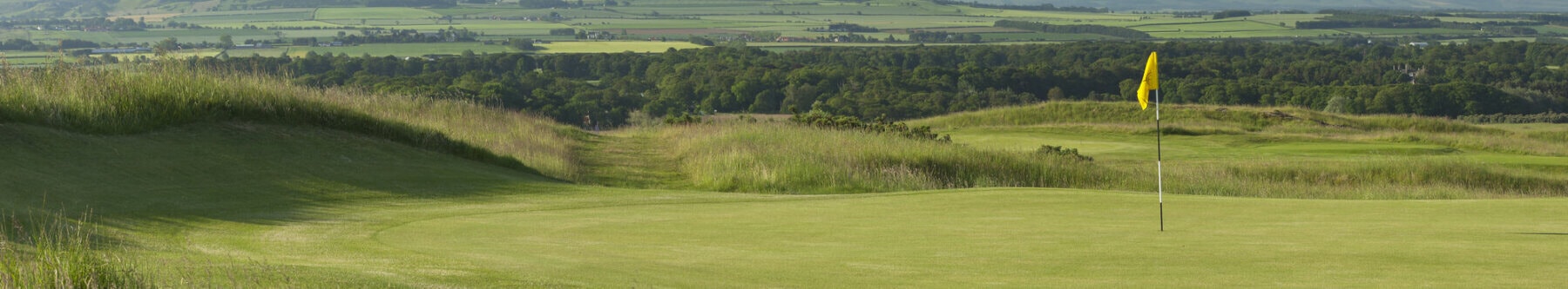 Landscape image of the 3rd hole, Gullane No. 3 Golf Course, East Lothian, Scotland, United Kingdom