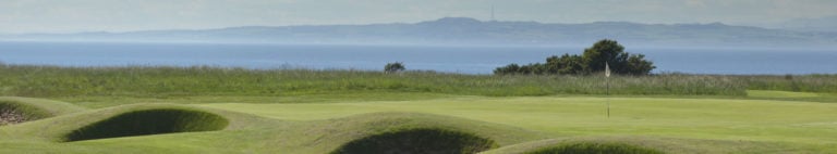 Image of the 2nd hole at Gullane No.1 Golf Course, East Lothian, Scotland