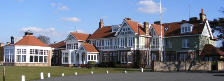 Image of the Elizabethan Clubhouse exterior Muirfield Golf Course, East Lothian, Scotland