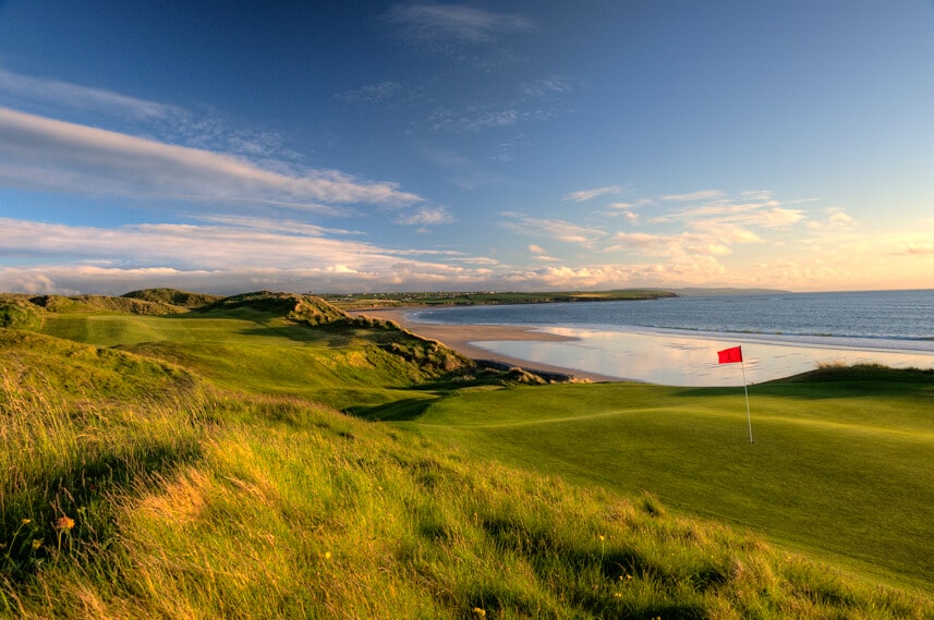Image of the 17th green on at Cashen Golf Course at Ballybunion, County Kerry, Ireland