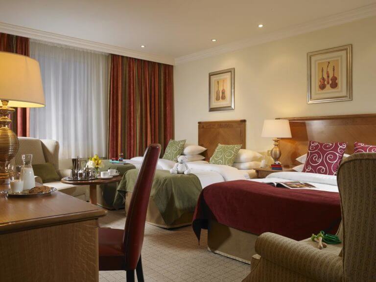 Image displaying a double deluxe room at Wolseley Resort, County Carlow, Ireland, Europe