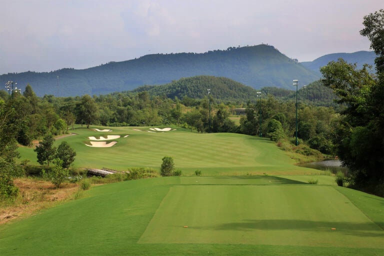 Image displaying the views from the 6th tee at Ba Na Hills Golf Club, Da Nang, Vietnam