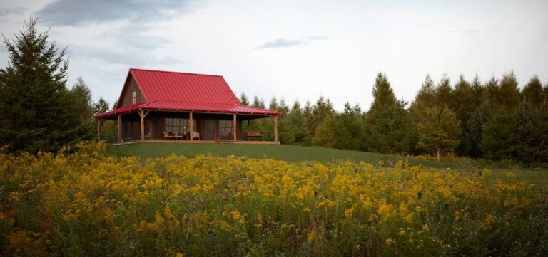 Image of the Sandhill Cabin exterior at Destination Kohler, Wisconsin, USA