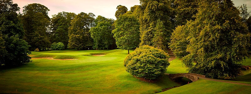Image of the golf course at Mount Juliet Estate, Ireland.