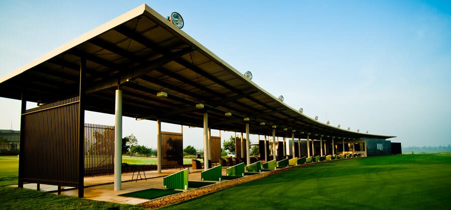 Image depicting the driving range at BRG Golf Course in Danang, Vietnam