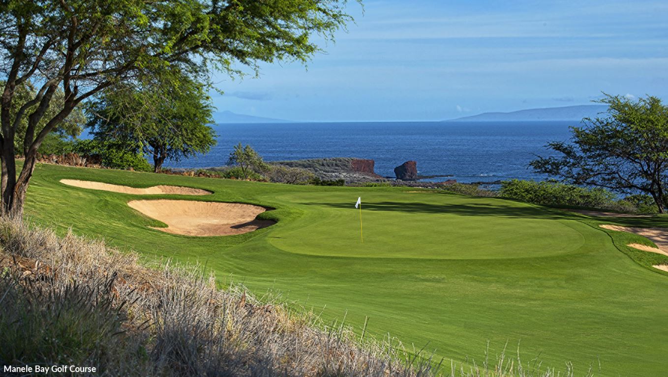 Image of the Manele Bay Golf Course, Hawaii, USA