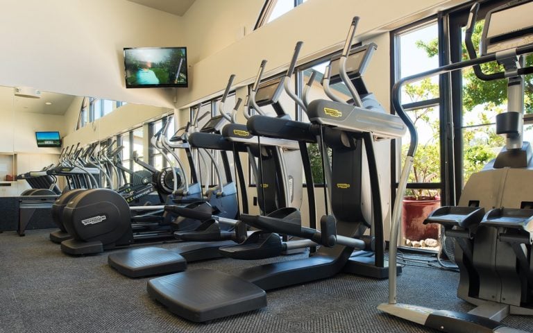 The gymnasium at Silverado Resort is stocked with all the latest equipment