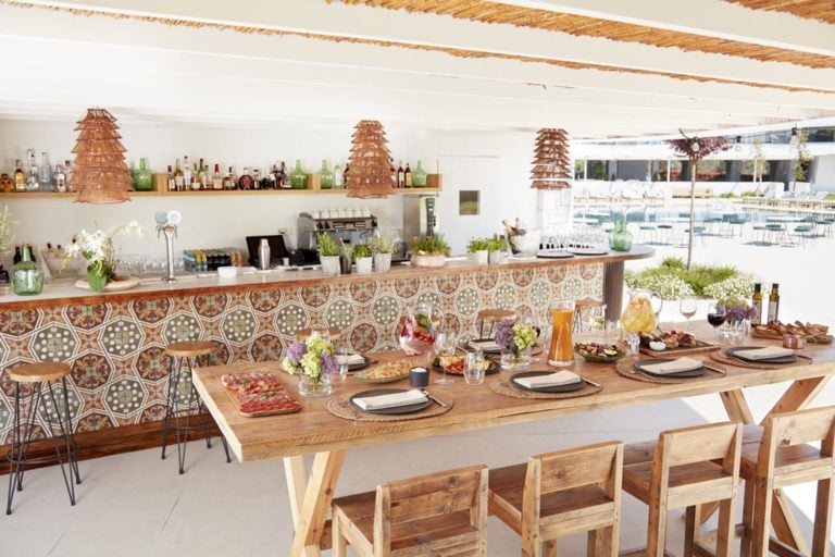 Modern dining and outdoor al fresco bar area await travelling golfers at PGA Catalunya Golf Resort in Spain