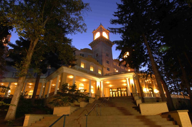 External view of the West Baden Hotel Building at French Lick Golf Resort, Indiana