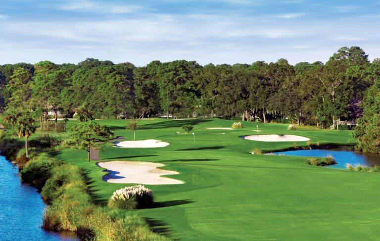 Overlooking the sixteenth Green at Palmetto Dunes Golf Course in Hilton Head