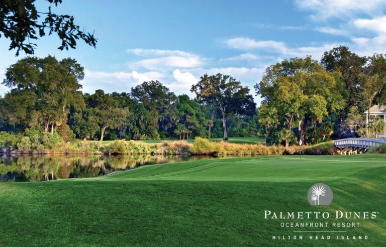Overlooking the second green at Palmetto Dunes Golf Course, Hilton Head