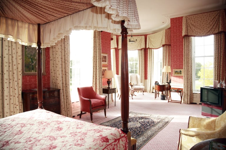 Victorian furnishing and large room adorns River Rooms at The K Club Resort