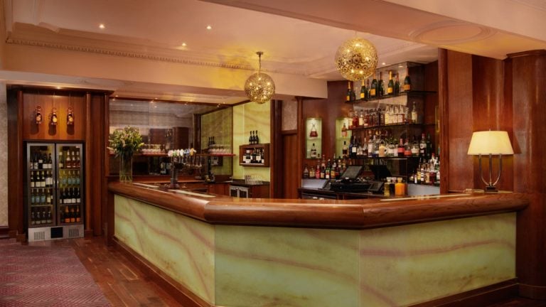 Interior view of the licensed bar named Jack Hardy at the Slieve Donard Hotel