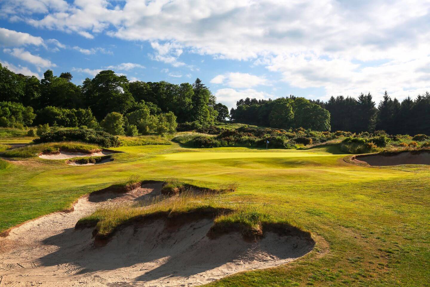 Dense foliage and sandy bunkers comprise most of Duke's Golf Club, St Andrews