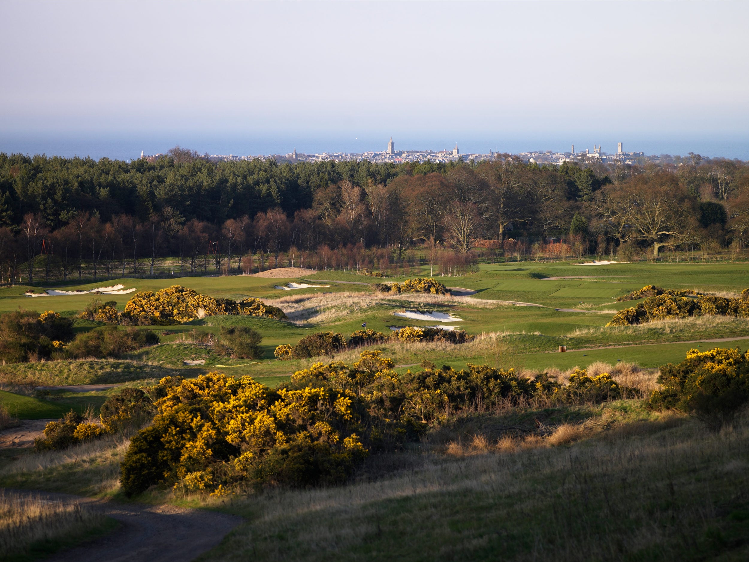 Heather and gorse frame most of the golf course and offer views of the St Andrews town