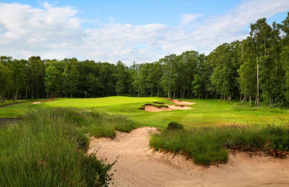 View of the signature third hole at The Dukes St Andrews