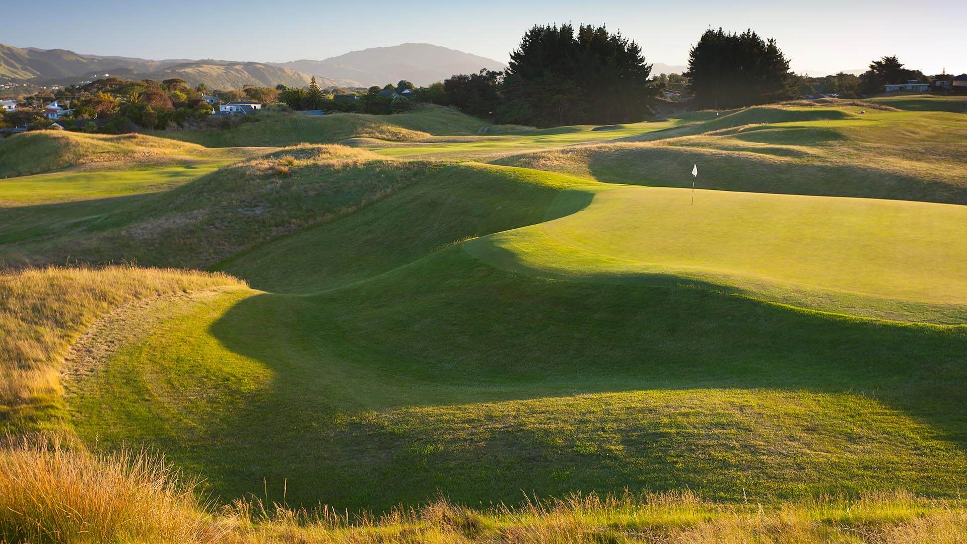 Paraparaumu's Golf Links at dusk, New Zealand's North Island
