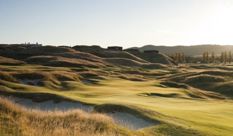 Landscape image of The Kinloch Club undulating fairways and accommodation