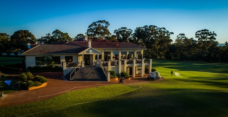 View of the established Commonwealth Golf Clubhouse