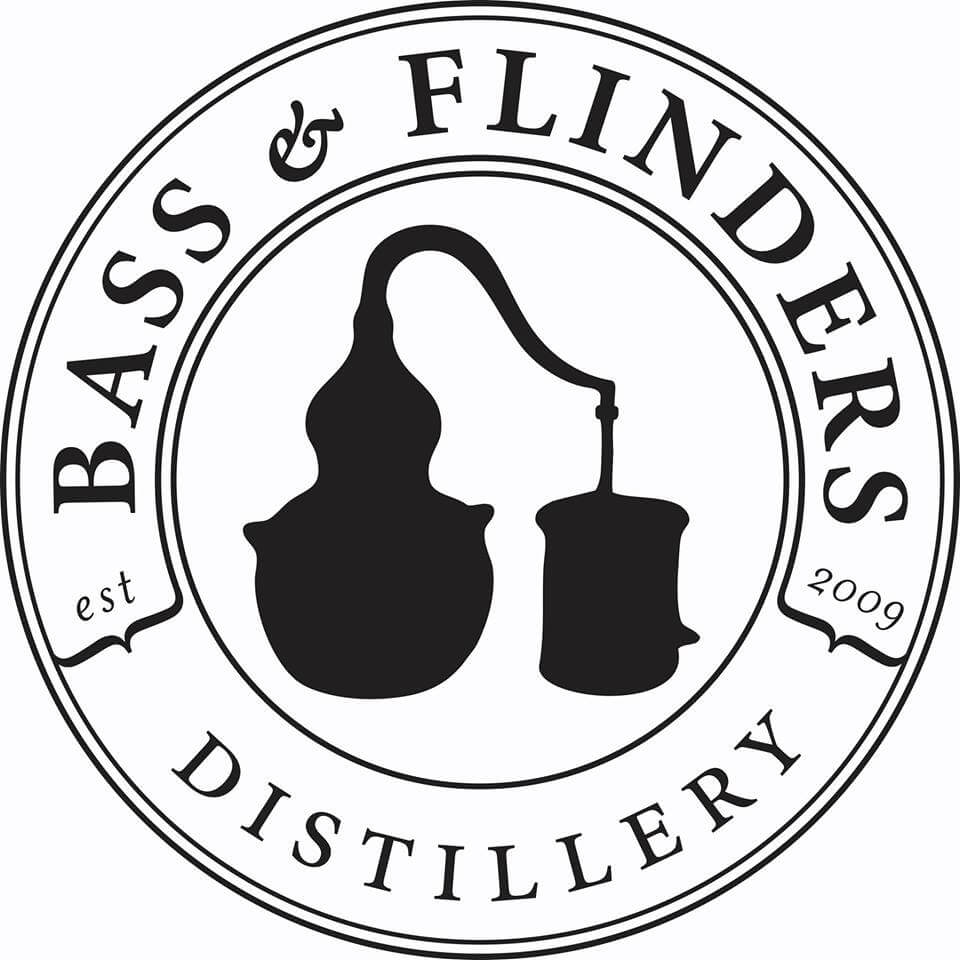 Logo of the Bass & Flinders Gin distillery on the Mornington Peninsula