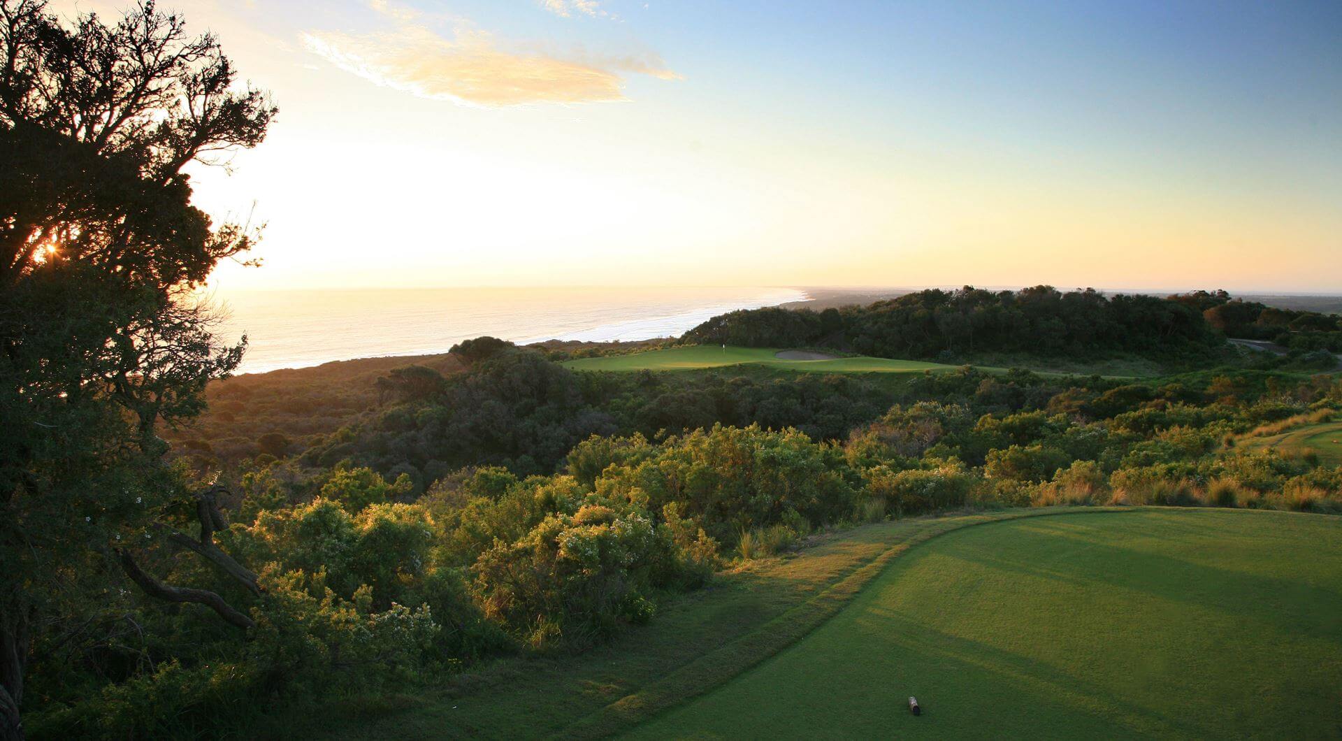 View overlooking the seventh tee and green on The Old course