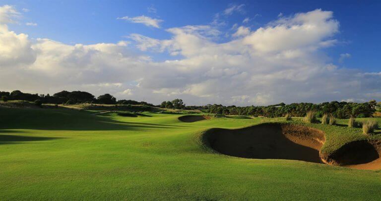 Well-manicured fairways showcase The Open Course at Moonah Links