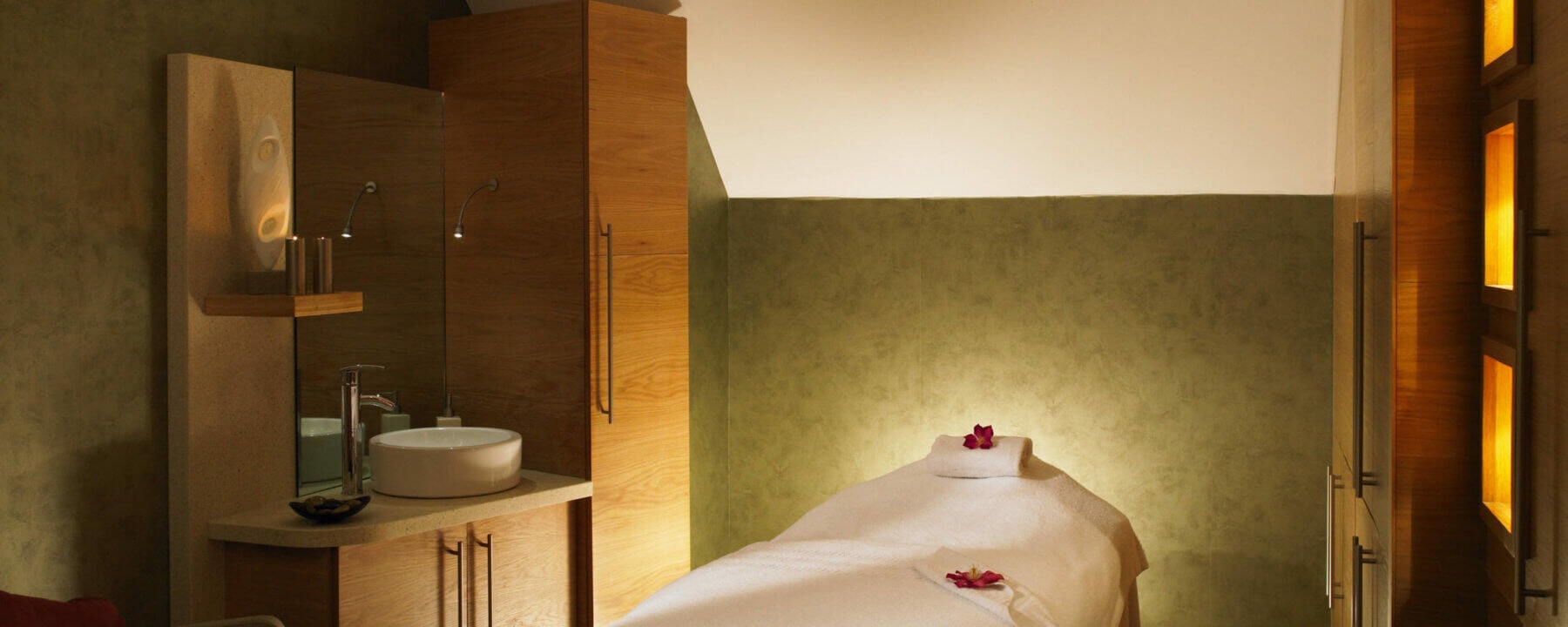 Interior view of a spa treatment room