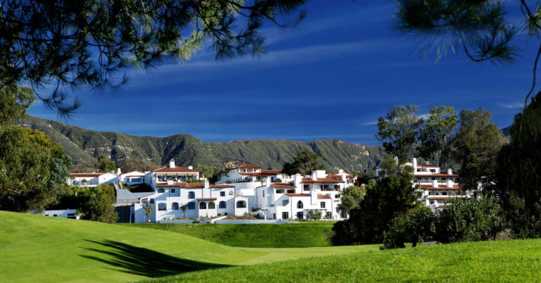 Blue skies shine above the Ojai Valley Inn