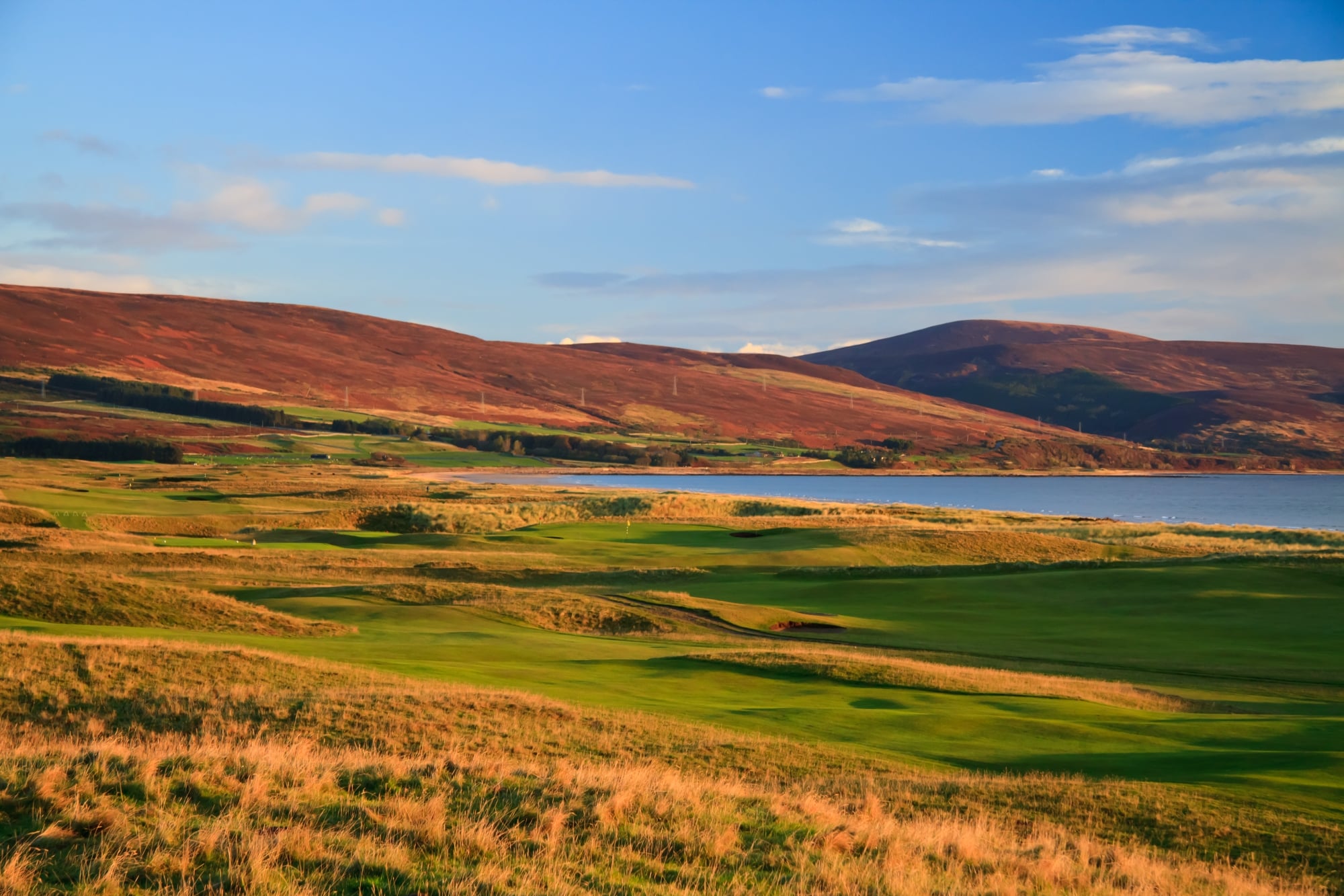 The Brora Golf Club lies directly between The North Sea and mountains