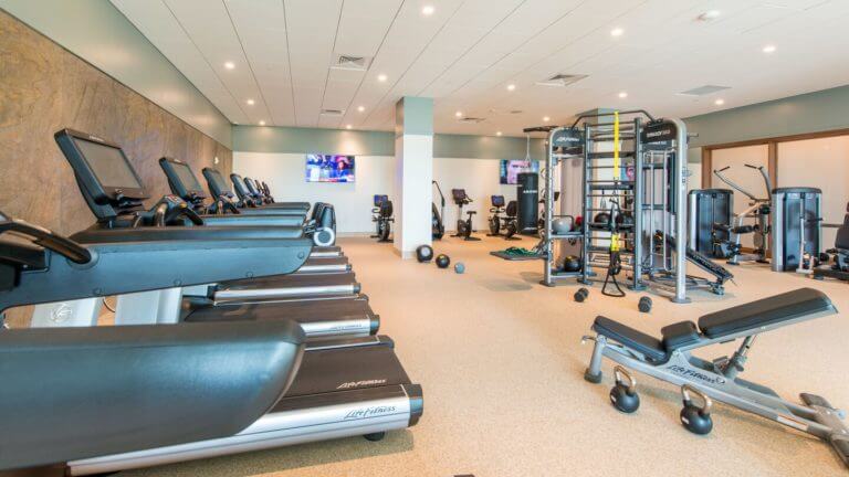 Interior view of the fitness centre at The Westin Hapuna Beach Resort