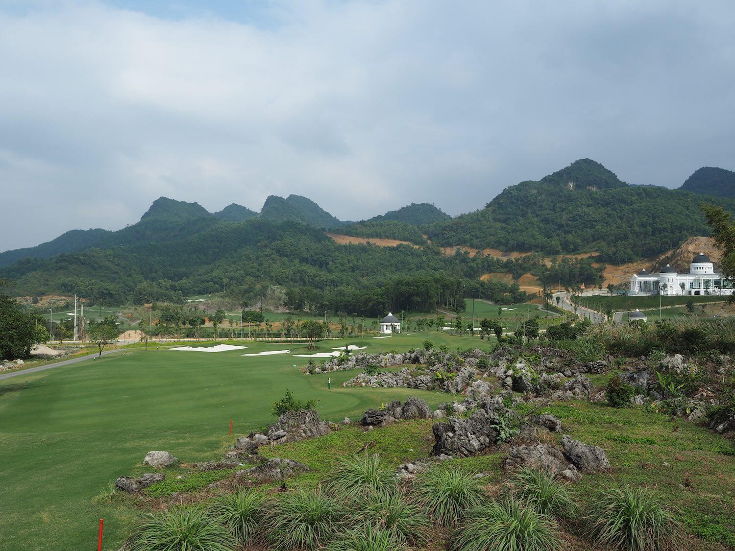 Jagged rocks litter the seventh fairway at Stone Valley