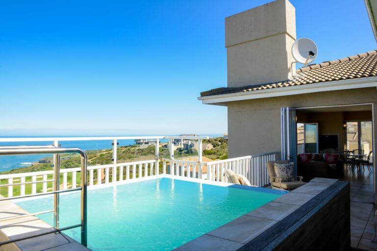 Jacuzzi overlooks the rest of the Pinnacle Point Estate