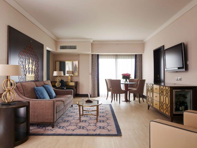 Suite interior at the Dona Filipa Hotel