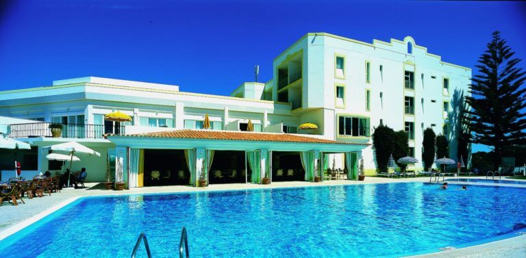 The Dona Filipa Hotel pool in Portugal
