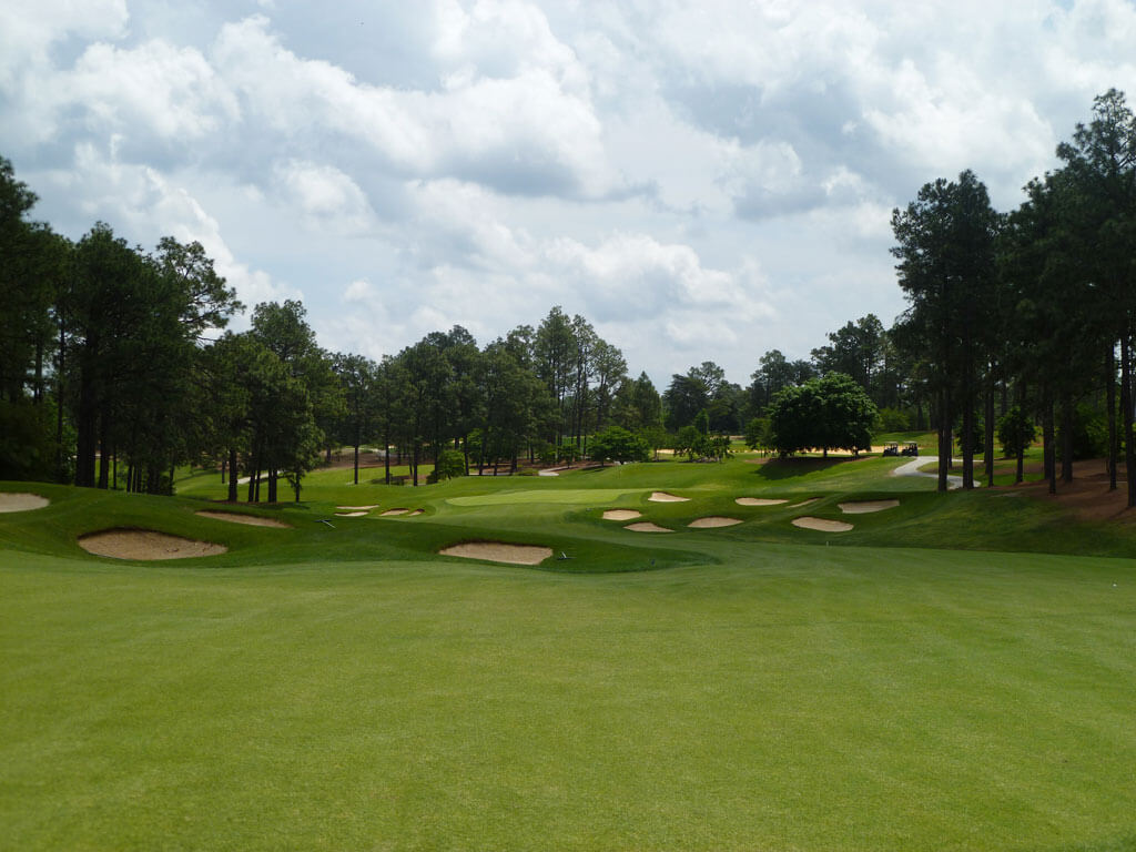 Bunker pepper fairway on Pinehurst No. 4