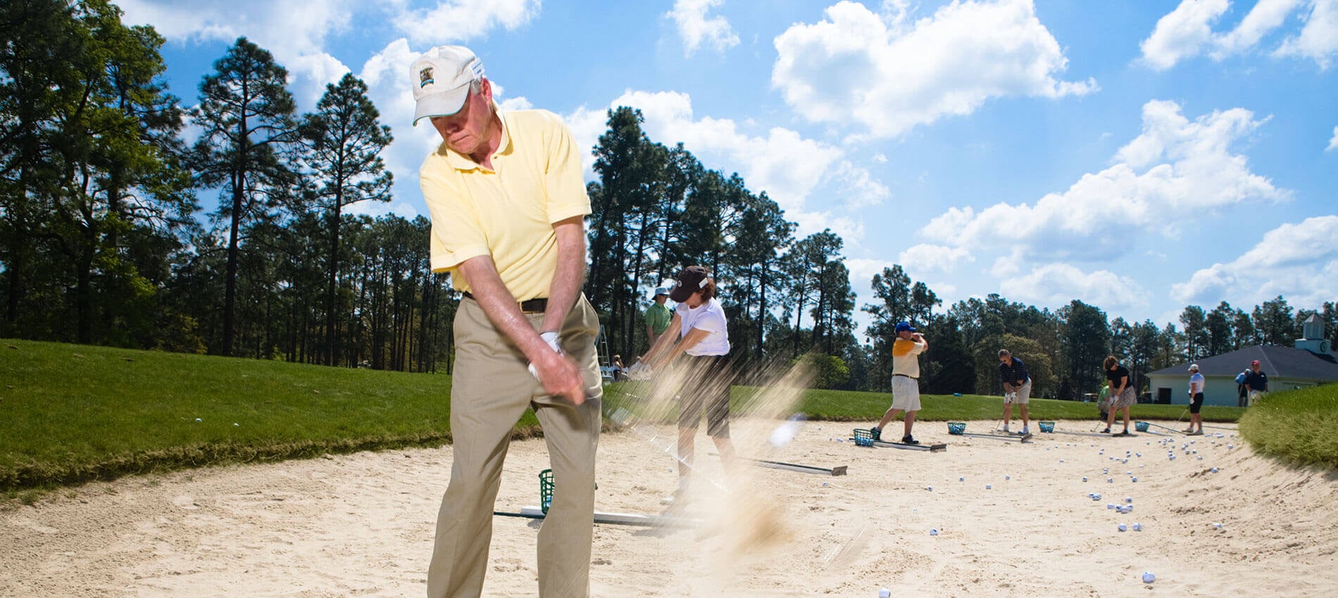 Golf Academy bunker practice Pinehurst Resort
