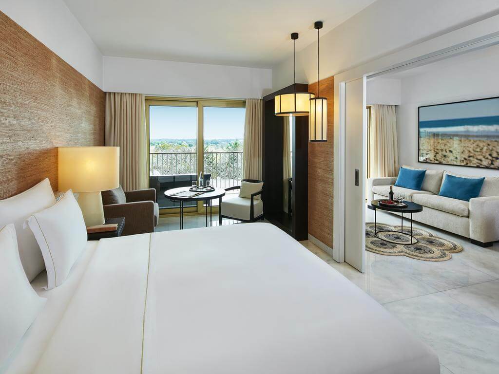 Bedroom with separate living area