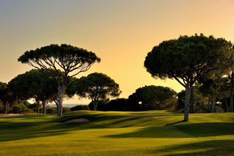 Golden sky sunset at Vilamoura