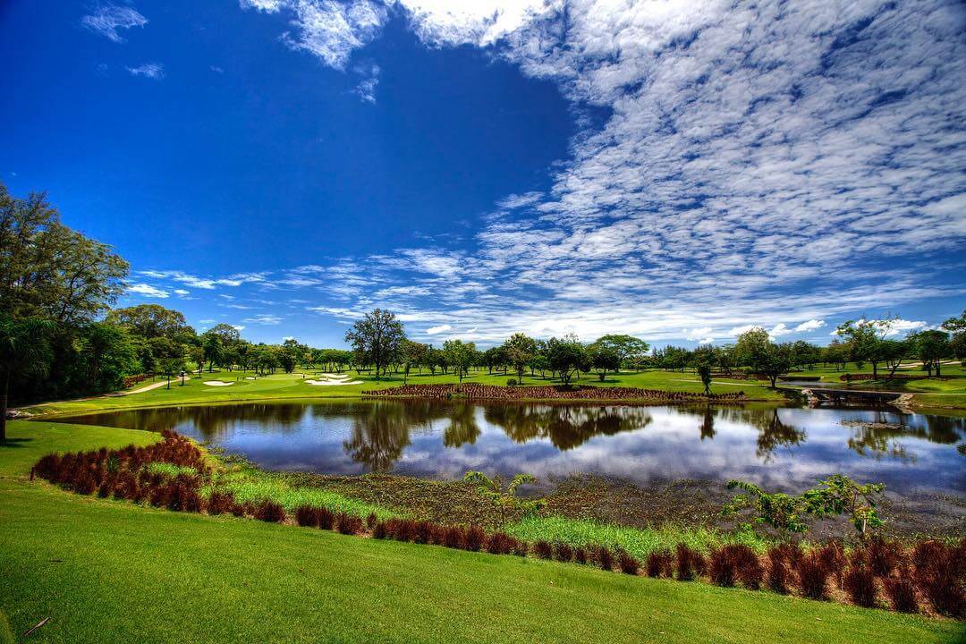 Large lake comes into play on the Plantation Course